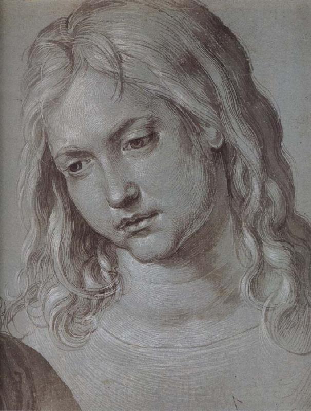 Albrecht Durer THe Head of christ at age twelve Germany oil painting art